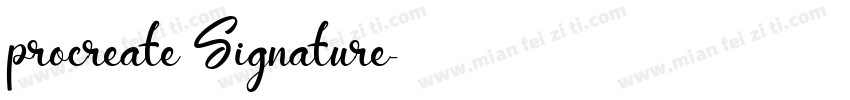 procreate Signature字体转换